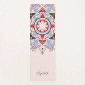 Gepersonaliseerd Mandala Pattern roze Yogamat (Voorkant)