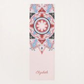 Gepersonaliseerd Mandala Pattern roze Yogamat (Achterkant)