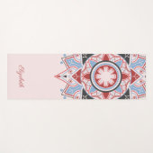 Gepersonaliseerd Mandala Pattern roze Yogamat (Voorkant (horizontaal))