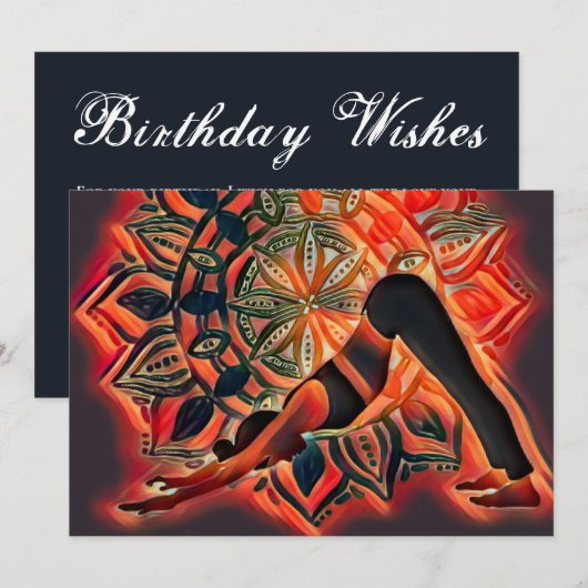 Gepersonaliseerd Mandala Yoga Spiritueel Happy Bir (Voorkant / Achterkant)