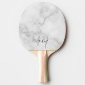 Gepersonaliseerd Manuscript Monogram en Naam Tafeltennisbatje (Voorkant)