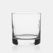 Gepersonaliseerd Manuscript Monogram en Naam Whisky Glas (Rechts)