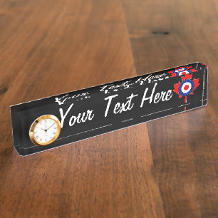 Gepersonaliseerd Maple Leaf Roundel Mod CANADA Naambordje
