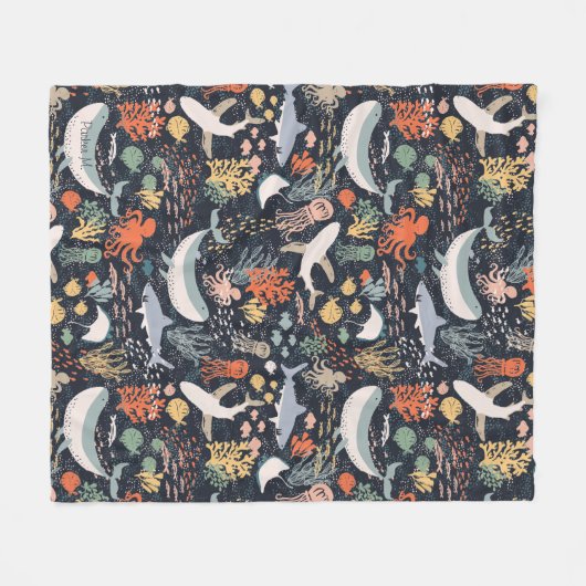 Gepersonaliseerd | Marien leven Fleece Deken (Voorkant (Horizontaal))