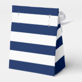 Gepersonaliseerd marineblauw nautisch Vrijgezellen Bedankdoosjes (Achterkant)