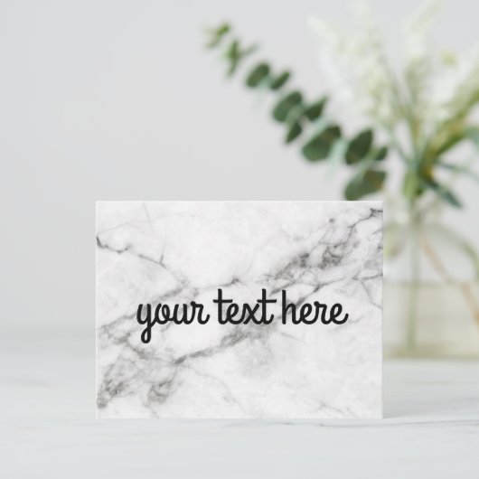 Gepersonaliseerd marmer Briefkaart (Staand voorkant)