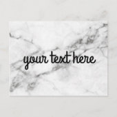 Gepersonaliseerd marmer Briefkaart (Voorkant)