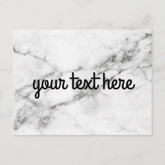 Gepersonaliseerd marmer Briefkaart (Voorkant)