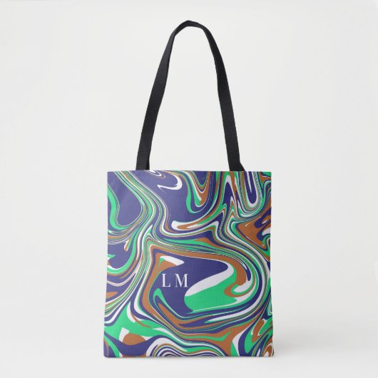 GEPERSONALISEERD MARMER OVERAL PRINT Tas, Tote Bag (Voorkant)