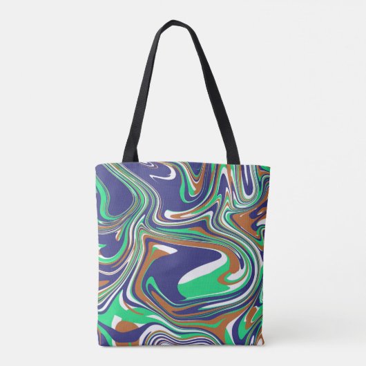 GEPERSONALISEERD MARMER OVERAL PRINT Tas, Tote Bag (Achterkant)