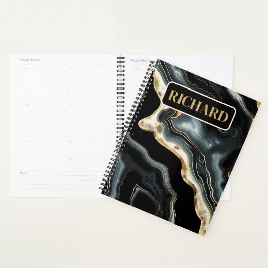 Gepersonaliseerd marmer planner (Display)