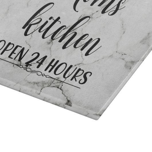 Gepersonaliseerd marmereffect snijvlak snijplank (Hoek)