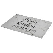 Gepersonaliseerd marmereffect snijvlak snijplank (Hoek)