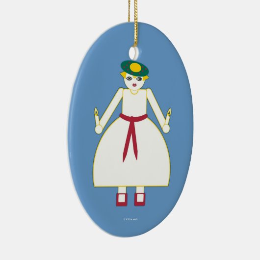 Gepersonaliseerd Martzkin St. Lucia Day Ornament (Rechts)