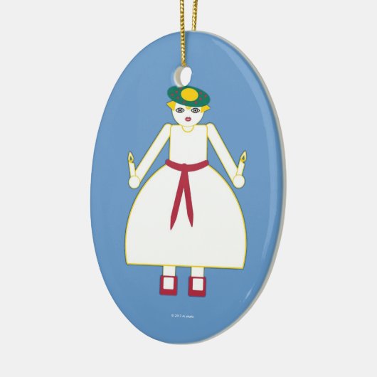 Gepersonaliseerd Martzkin St. Lucia Day Ornament (Links)