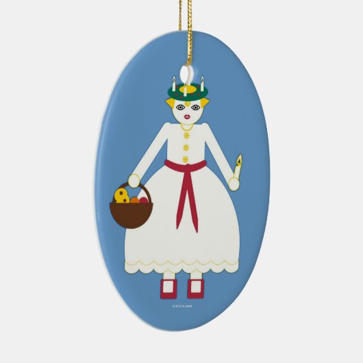Gepersonaliseerd Martzkin St. Lucia Day Ornament (Rechts)