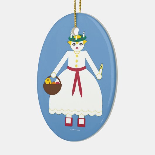 Gepersonaliseerd Martzkin St. Lucia Day Ornament (Links)