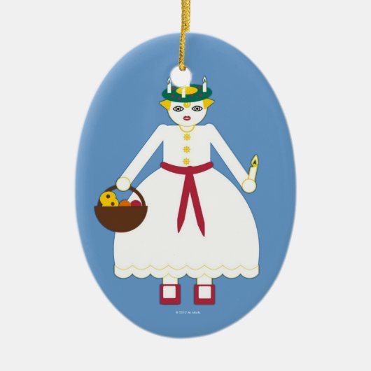 Gepersonaliseerd Martzkin St. Lucia Day Ornament (Voorkant)