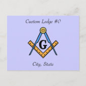 Gepersonaliseerd Masonisch Briefkaart (Voorkant)