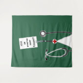 Gepersonaliseerd medisch Afstuderen Wandkleed (Voorkant (horizontaal))