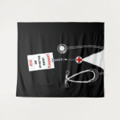 Gepersonaliseerd medisch Afstuderen Wandkleed (Voorkant (horizontaal))