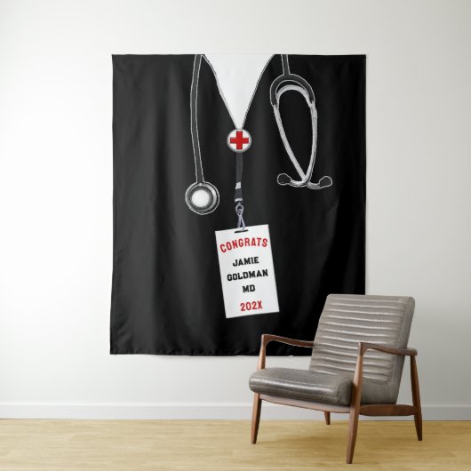 Gepersonaliseerd medisch Afstuderen Wandkleed (In situ)