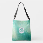 Gepersonaliseerd medisch assistent groen crossbody tas (Achterkant)