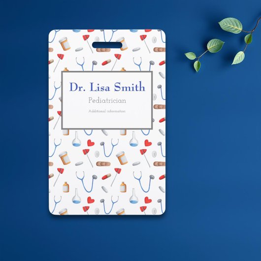 Gepersonaliseerd medisch materieel verpleegkundige badge