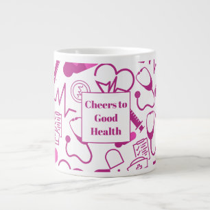 Gepersonaliseerd medisch thema Gezondheidszorgprof Grote Koffiekop