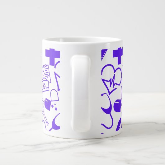 Gepersonaliseerd medisch thema Gezondheidszorgprof Grote Koffiekop (Achterkant)