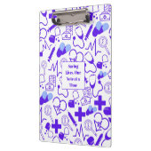 Gepersonaliseerd medisch thema Gezondheidszorgprof Klembord (Links)