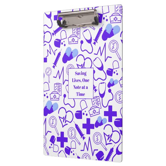 Gepersonaliseerd medisch thema Gezondheidszorgprof Klembord (Links)