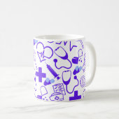 Gepersonaliseerd medisch thema Gezondheidszorgprof Koffiemok (Voorkant rechts)