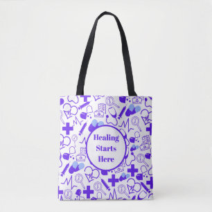 Gepersonaliseerd medisch thema Gezondheidszorgprof Tote Bag