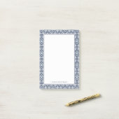 Gepersonaliseerd mediterraan patroon van de marine post-it® notes (Op bureau)