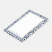 Gepersonaliseerd mediterraan patroon van de marine post-it® notes (Schuin)