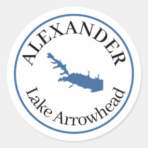 Gepersonaliseerd meer van Arrowiad Ronde Sticker