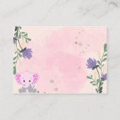 Gepersonaliseerd meisje Baby shower - creëer je ei Informatiekaartje (Achterkant)