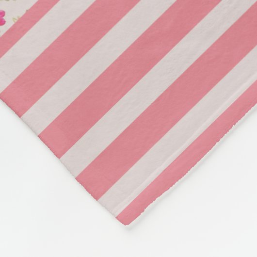 Gepersonaliseerd meisje Ballerina Fleece Deken (Hoek)