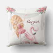 Gepersonaliseerd Meisje Ballet Sierkussen (Achterkant)