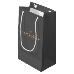 Gepersonaliseerd meisje Chic Feminine Gold Script  Klein Cadeauzakje