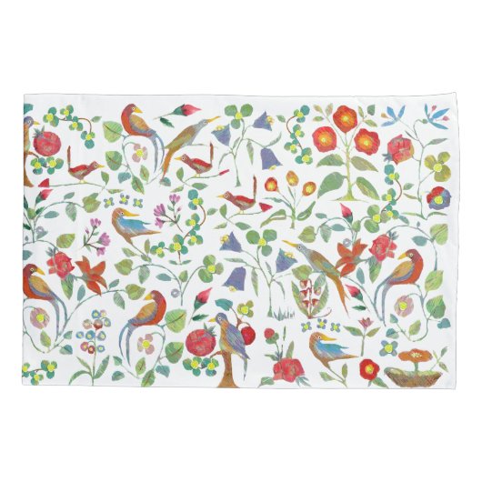 Gepersonaliseerd  meisje esthetische vogelgriep kussensloop (Achterkant)