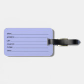 Gepersonaliseerd meisje Gold Glitter Monogrammed B Bagagelabel (Achterkant horizontaal)