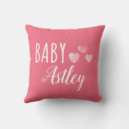 Gepersonaliseerd meisje kussen (Achterkant)