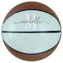 Gepersonaliseerd meisje monogrammed Pink Basketbal