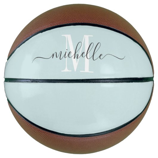 Gepersonaliseerd meisje monogrammed Pink Basketbal (Voorkant)