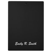 Gepersonaliseerd meisje op paard met moedig citaat klembord (Achterkant)