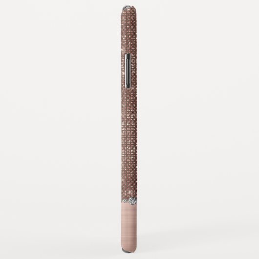 Gepersonaliseerd meisje Paris Diamond Roos Gold Case-Mate iPhone Case (Achterkant/rechts)