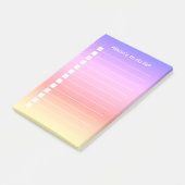 Gepersonaliseerd meisje roze Paarse Ombre om lijst Post-it® Notes (Schuin)
