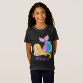 Gepersonaliseerd meisje ter gelegenheid van de ver t-shirt (Voorkant volledig)